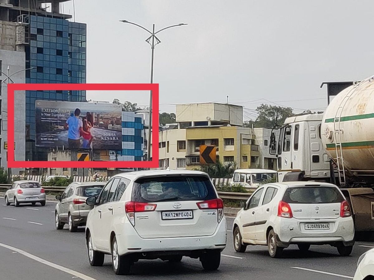 50 x 25 ft hoarding at Chandni Chowk, Warje to Chandni Chowk road, facing Chandni Chowk