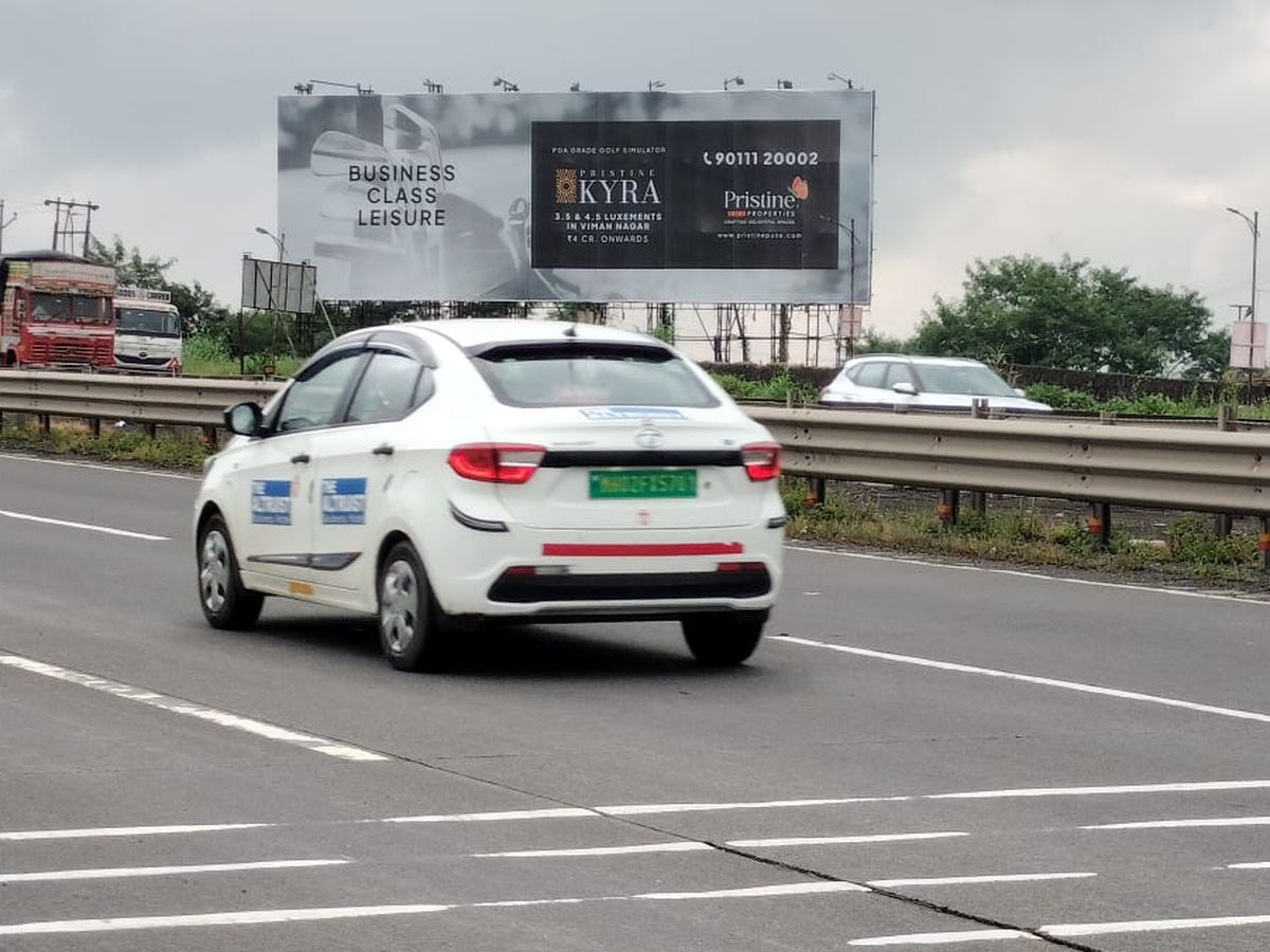 90 x 30 ft hoarding at Pune-Mumbai Expressway, Ozarde, near McDonald's, towards Pune